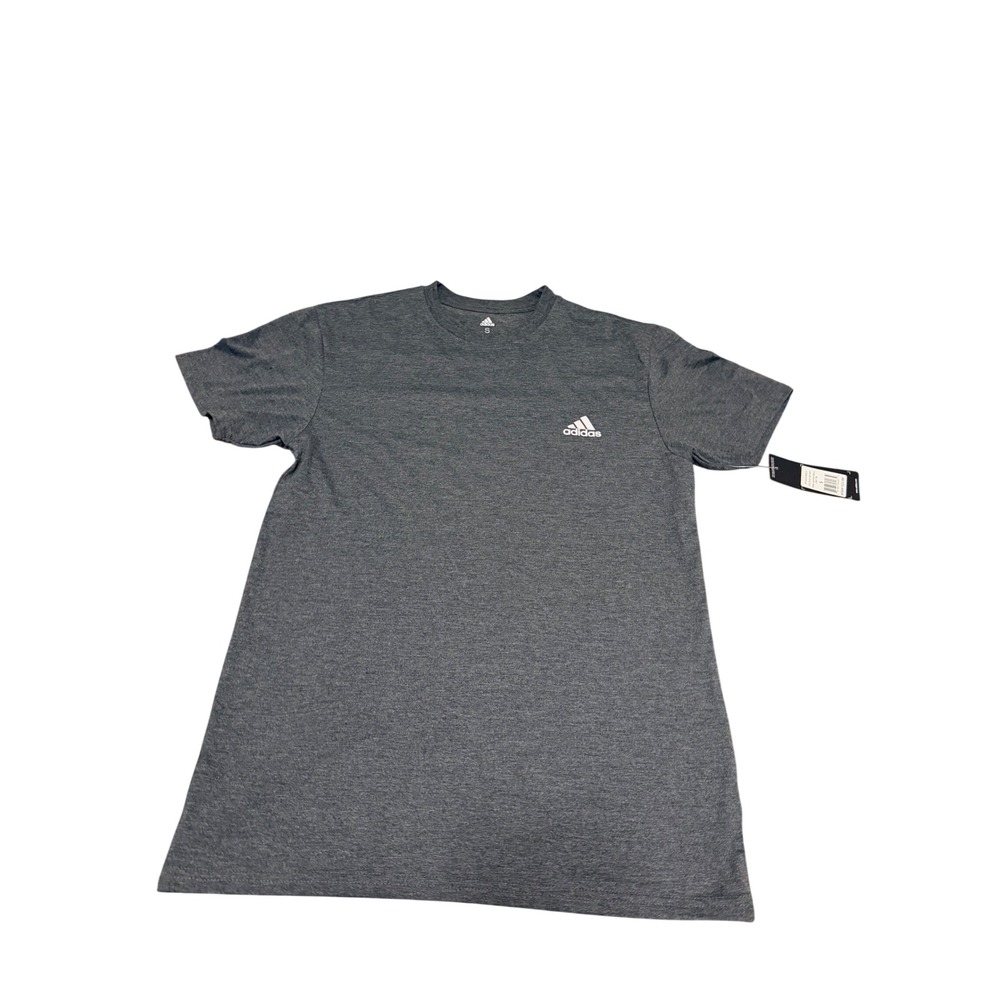 966. Adidas Men's Gray Golf T-Shirt Size Small Performance Short Sleeve Tee